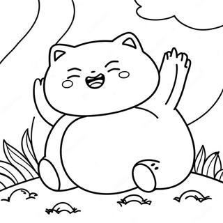 Page A Colorier De Snorlax Dormant 11907-9747