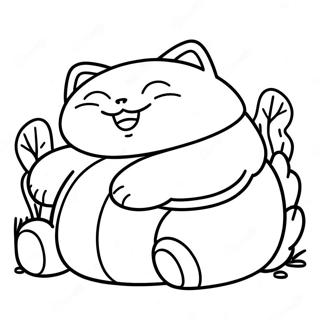 Page A Colorier De Snorlax Dormant 11907-9748