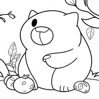 Page A Colorier De Snorlax Mangeant Des Baies 11908-9749