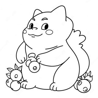 Page A Colorier De Snorlax Mangeant Des Baies 11908-9751