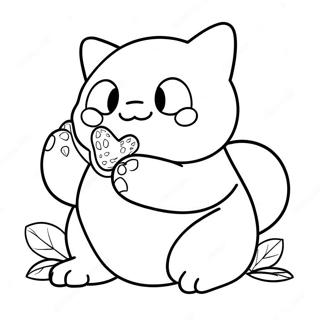 Page A Colorier De Snorlax Mangeant Des Baies 11908-9752