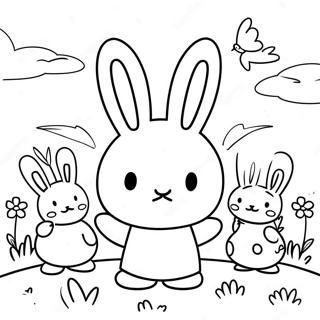 Page A Colorier De Miffy Avec Des Amis 11928-9768