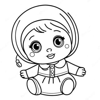 Page A Colorier De La Poupee Baby Alive 12037-9852