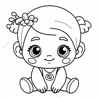 Page A Colorier Du Personnage Baby Alive Mignon 12038-9853