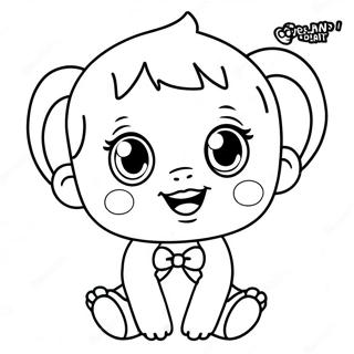 Page A Colorier Du Personnage Baby Alive Mignon 12038-9856