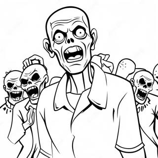 Zombies 2 Pages À Colorier