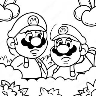 Page A Colorier De Laventure De Mario Et Luigi 12098-9901