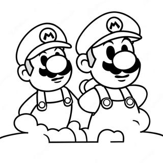 Page A Colorier De Laventure De Mario Et Luigi 12098-9902