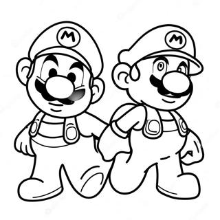 Page A Colorier De Laventure De Mario Et Luigi 12098-9903