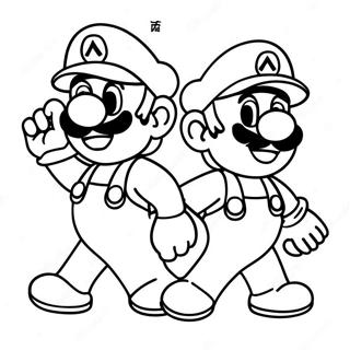 Page A Colorier De Laventure De Mario Et Luigi 12098-9904