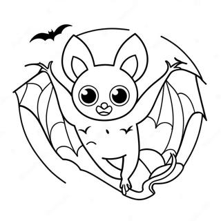 Page A Colorier De Chauve Souris Dhalloween 12107-9906