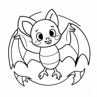 Page A Colorier De Chauve Souris Dhalloween 12107-9908