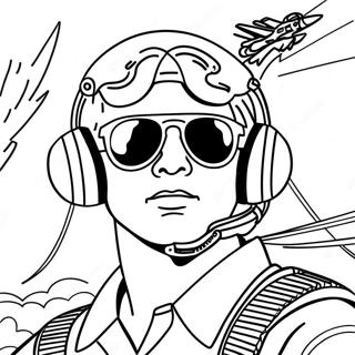 Top Gun Pages À Colorier