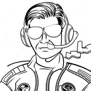 Page A Colorier Top Gun 12127-9922