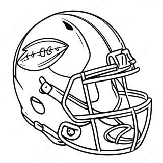 Casque De Football Pages À Colorier