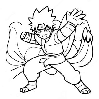 Page A Colorier Naruto Neuf Queues 12267-10034