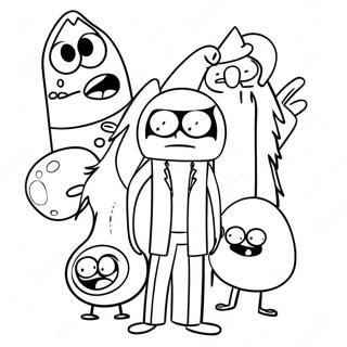 Page A Colorier Regular Show 12277-10042