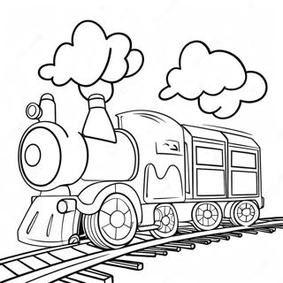 Page A Colorier De Train Jouet Colore 12358-10110