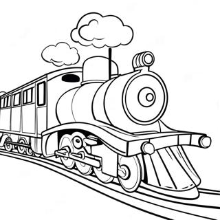 Page A Colorier De Train Jouet Colore 12358-10111