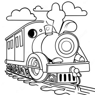 Page A Colorier De Train Jouet Colore 12358-10112