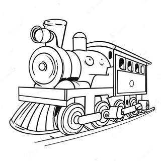 Page A Colorier De Train Jouet Colore 12358-10285