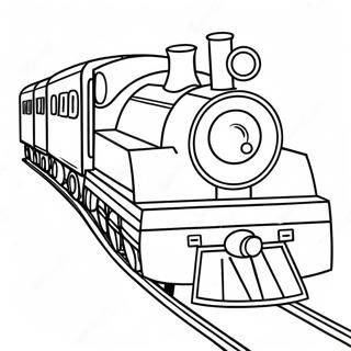 Page A Colorier De Train Jouet Colore 12358-10287