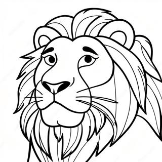 Page A Colorier Mufasa Roi Lion 12377-10124