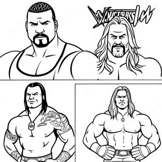 Page A Colorier Des Superstars De La Wwe En Action 12388-10136