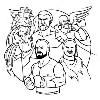 Page A Colorier Des Superstars De La Wwe En Action 12388-10312