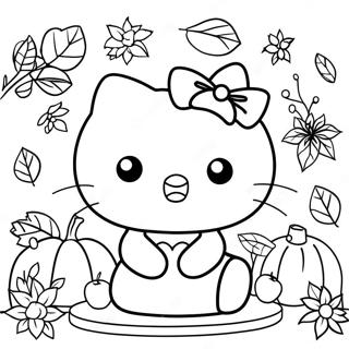 Page A Colorier De Hello Kitty Pour Thanksgiving 12447-10356