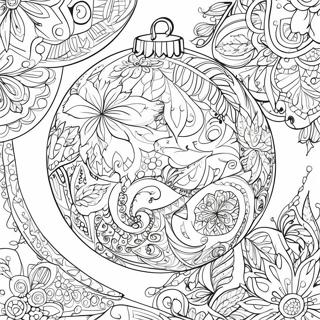 Page A Colorier Dornement De Noel Complexe 12468-10374