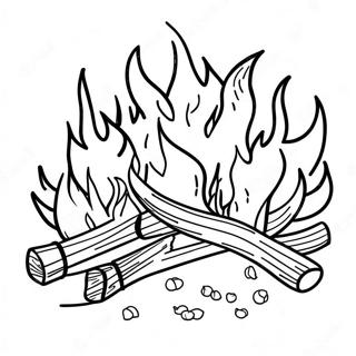 Page A Colorier De Feu De Camp 12487-10386