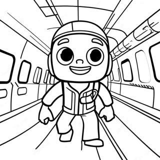 Subway Surfers Pages À Colorier