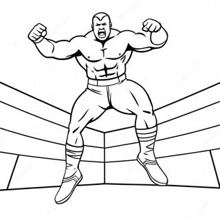 Page A Colorier Dun Lutteur De La Wwe Sautant Sur Un Adversaire 12508-10408