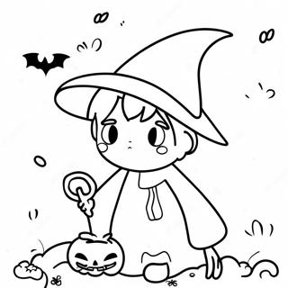 Anime Halloween Pages À Colorier