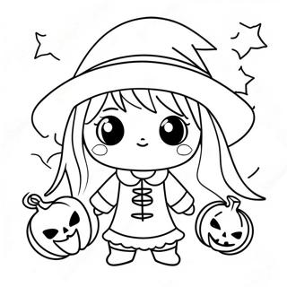 Page A Colorier Dhalloween Anime 12527-10420