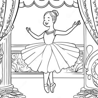 Ballerine Réaliste Pages À Colorier