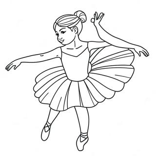 Page A Colorier Ballerine Realiste 12567-10458