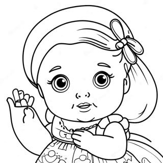 Poupée Bébé Pages À Colorier