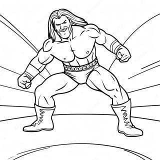 Page A Colorier Action De Lutteuse Wwe Dynamique 12588-10479