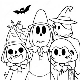 Page A Colorier Personnages Effrayants De Halloweentown 12608-10494