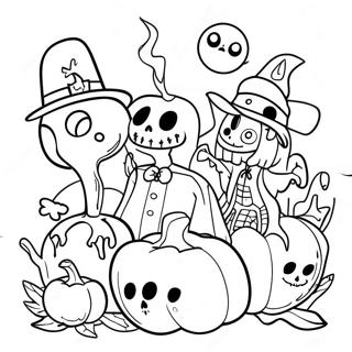 Page A Colorier Personnages Effrayants De Halloweentown 12608-10496