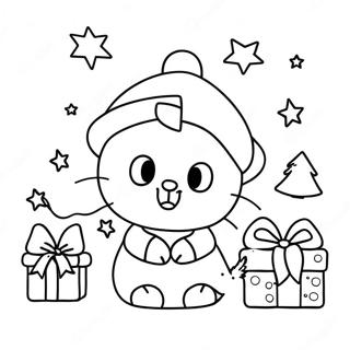 Page A Colorier Noel Sanrio 12627-10507