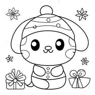 Page A Colorier Noel Sanrio 12627-10508