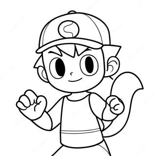 Pokemon Ash Pages À Colorier