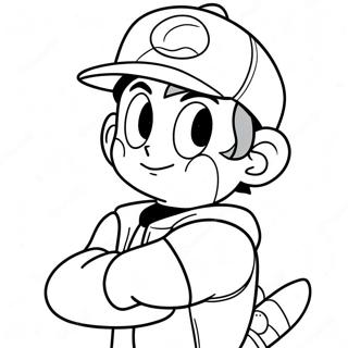 Page A Colorier Ash Ketchum Pokemon 12637-10514