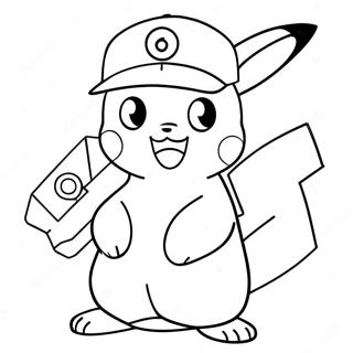 Page A Colorier Ash Avec Pikachu 12638-10517