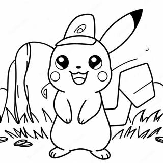 Page A Colorier Ash Avec Pikachu 12638-10520