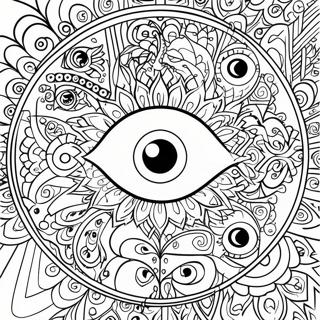 Page A Colorier Mandala Oeil Malefique Colore 12658-10534