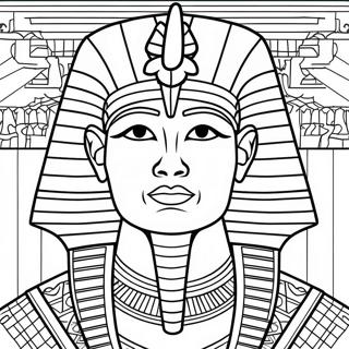 Page A Colorier Pharaon En Tenue Royale 12688-10559